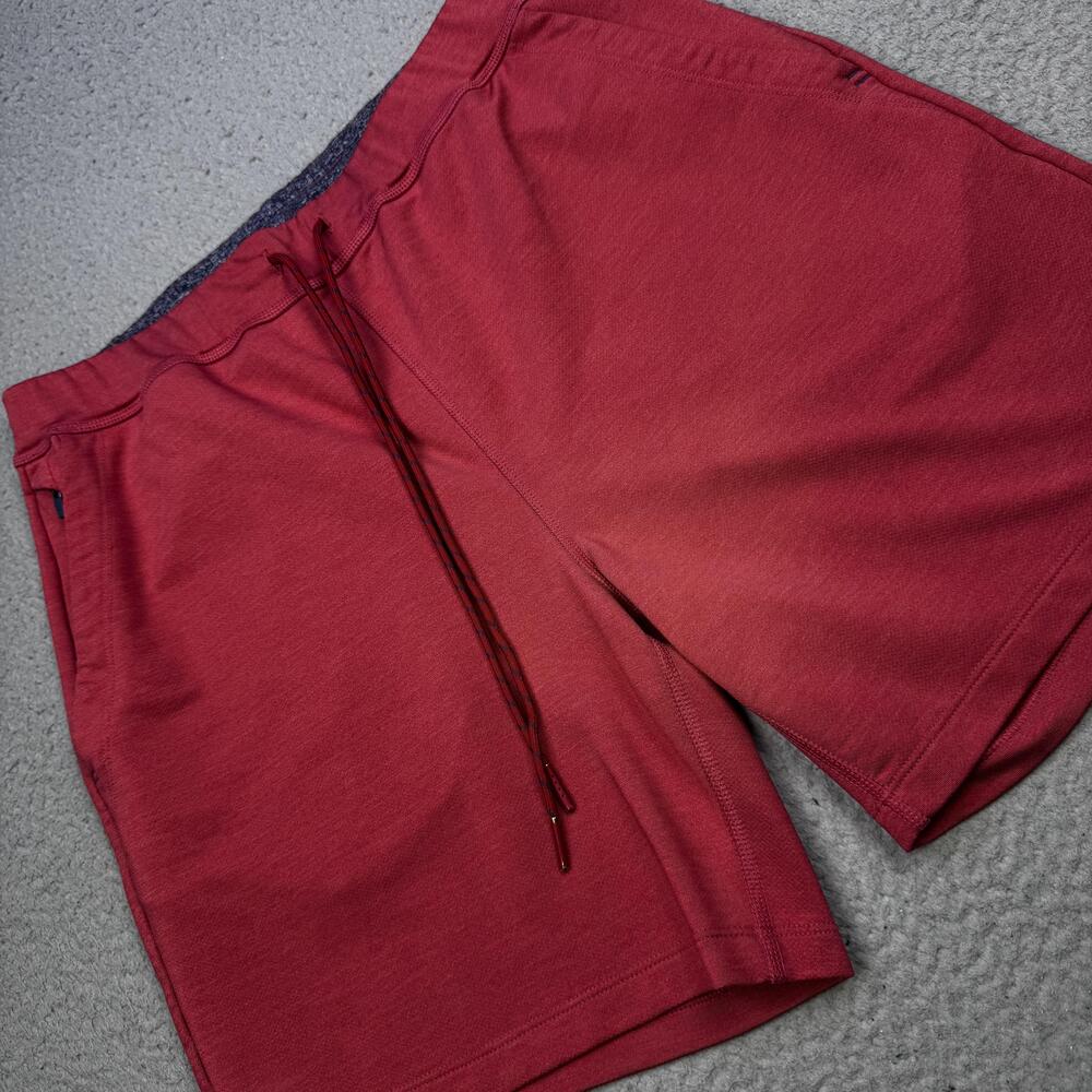Vineyard Vines Shorts Mens Medium Red On-The-Go Jogger OTG Athletic Zip Pocket